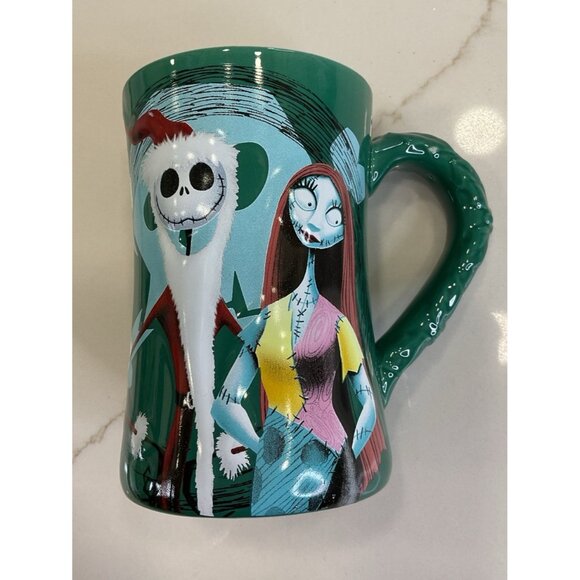 Disney’s Nightmare Before Christmas Jack and Sally Raised Graphic Mug - Picture 1 of 4